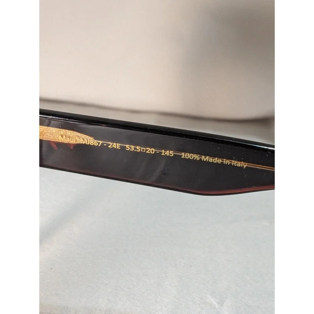 MAUI JIM EKOLU MJ 867-24E BROWN 53.5/20/145 ITALY SUNGLASSES BG47